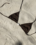 SPOTTED CONE SHELL TRIANGLE TOP — COCOA M