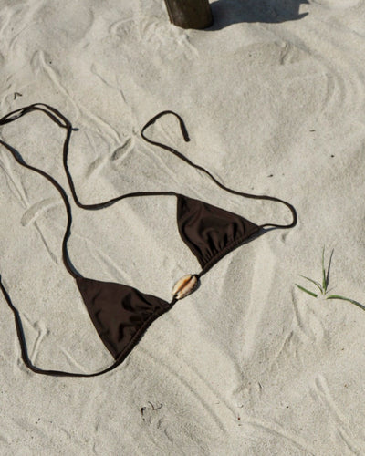 COWRIE SHELL TRIANGLE TOP — COCOA S