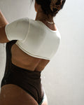 Sipora one piece reversible pistachio/cocoa