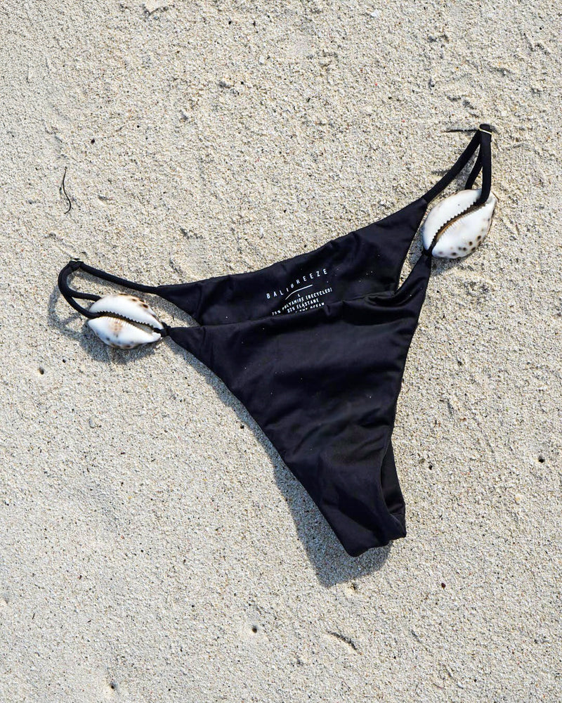 LARGE COWRIE BOTTOM — BLACK L