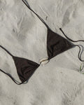 COWRIE SHELL TRIANGLE TOP — COCOA M