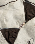 THREE TONES CONE SHELL TRIANGLE TOP — COCOA M