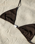 SPOTTED CONE SHELL TRIANGLE TOP — COCOA M