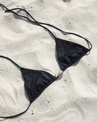 LARGE PINK CONE TRIANGLE TOP — BLACK L