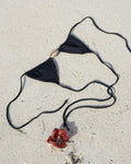 COWRIE TRIANGLE TOP — BLACK S