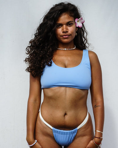 BALANGAN baby blue top