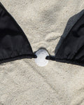 SPIRAL SHELL TRIANGLE TOP — BLACK S