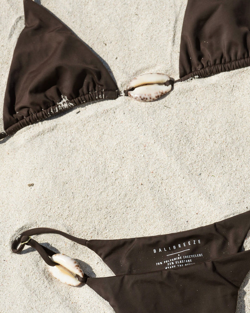COWRIE SHELL TRIANGLE TOP — COCOA S