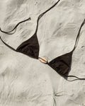 COWRIE SHELL TRIANGLE TOP — COCOA M