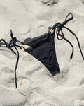CARAMEL COWRIE TIE BOTTOM — BLACK S
