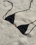 COWRIE SHELL TRIANGLE TOP — BLACK M