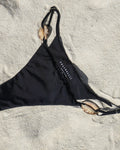 COWRIE SHELL BIKINI BOTTOM — BLACK M
