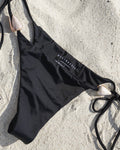 LARGE PINK CONE SHELL BOTTOM — BLACK L