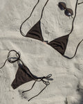 COCOA TIE-SIDE BIKINI BOTTOM S