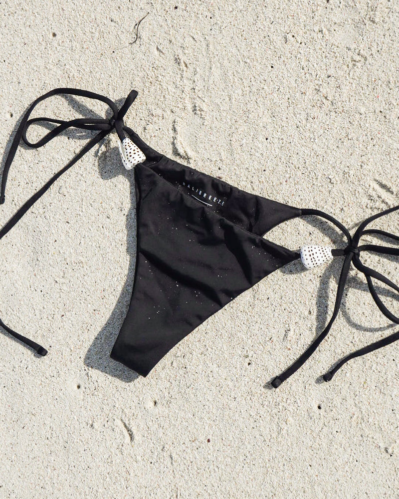 SPOTTED CONE BOTTOM — BLACK S